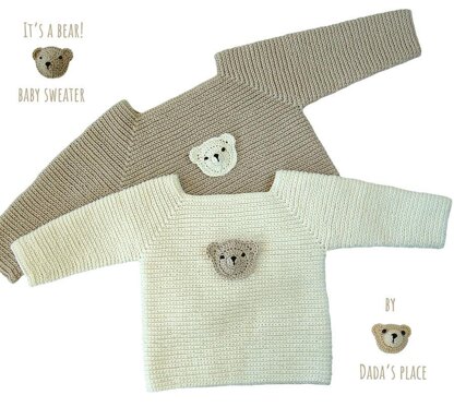 Teddy bear baby sweater