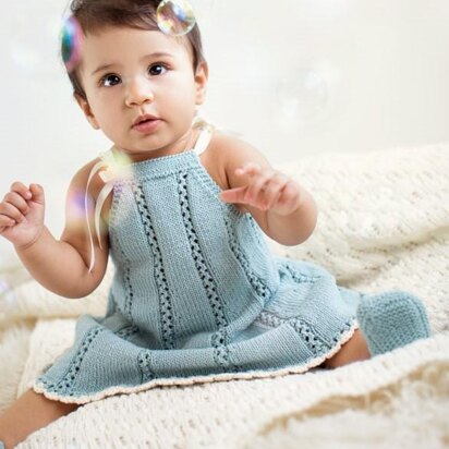 Mika Dress pdf Knitting Pattern Sizes 3-24 months Summer Dress - knitting pattern