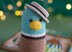 Crochet pattern wild duck toy with boater hat