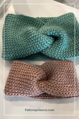 Easy Knit Look Twisted Ear Warmer