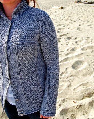 Crater Lake Cardigan Knitting pattern by Kay Hopkins | LoveCrafts