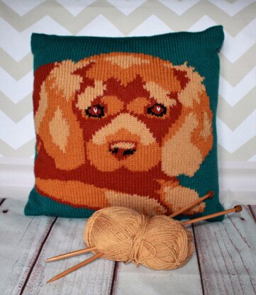 Ruby Cavalier King Charles Spaniel Cushion Cover