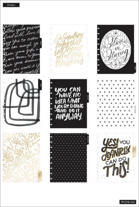 The Happy Planner Black & White Classic 18 Month Planner
