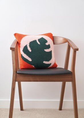 Green House Cushion in Rowan Pure Wool Superwash Worsted - ZB299-00005-UK - Downloadable PDF