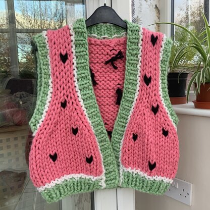 Watermelon sugar waistcoat