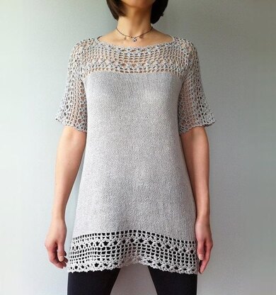 Julia - floral lace tunic Crochet pattern by Vicky Chan Designs ...