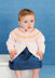 Jacket with fairisle Yoke in Rico Baby Cotton Soft DK - 396
