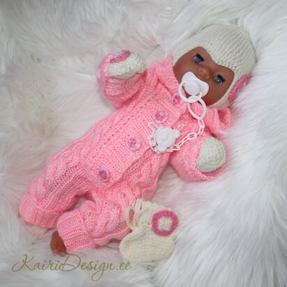 Cabled jumpsuit baby doll