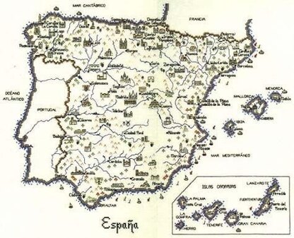 Heritage Spain Map Chartpack - Leaflet 