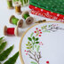 Tamar Christmas Wreath Printed Embroidery Kit - 6in