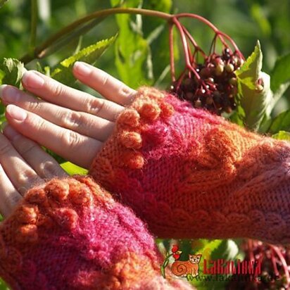 Rjabinka Fingerless mitts