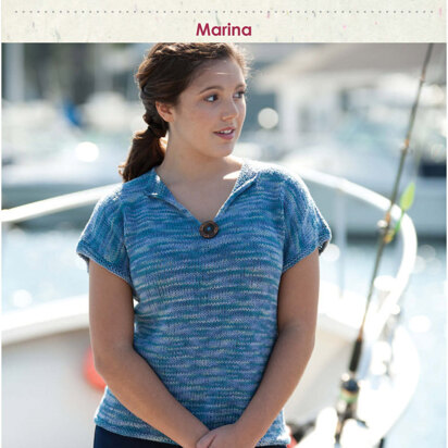 Marina Top in Classic Elite Yarns Seedling Handpaints - Downloadable PDF