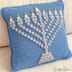 Menorah Bobble Stitch Pillow