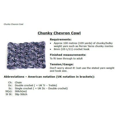 Chunky Chevron Cowl
