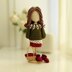 Amigurumi doll outfit, crochet doll clothes, Girl clothes