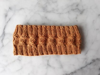 Aran Cable Headband Neckwarmer