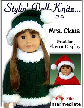 5 pdf knitting patterns. Fits 18 inch and American Girl Doll 01