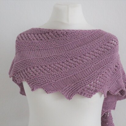 Knitting pattern shawl "Zick and Zack