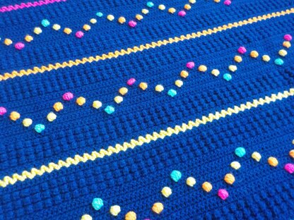 Ziggy Dot Blanket US crochet terms