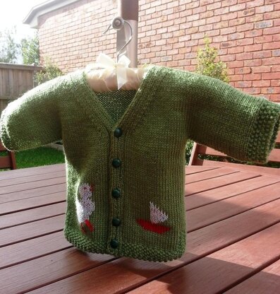 One Piece Green Little Duck Baby Jacket