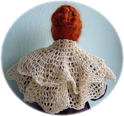 1:12th scale Ladies shoulder shawl c. 1880-1915