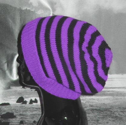 Simple Stripe Slouch Hat