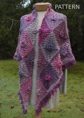 Victorian Rose Shawl - PW-102