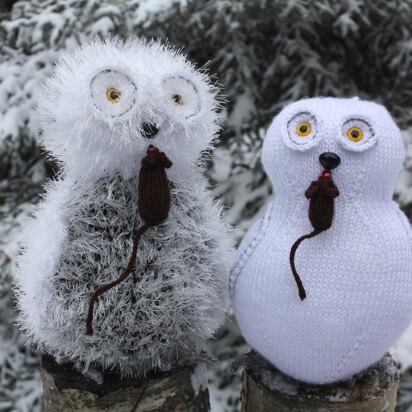 Snowy White Owl - knitting pattern