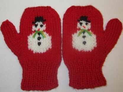 Snowman Mittens