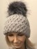 Ladies Mock Cable Hat & Cowl Aran Yarn