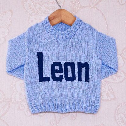 Intarsia - Leon Moniker Chart - Childrens Sweater