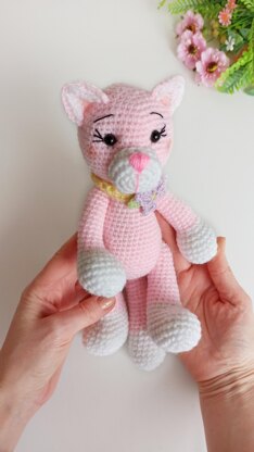 Crochet cat pattern, amigurumi cat pdf pattern