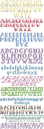 Cross Stitch Alphabets - PDF