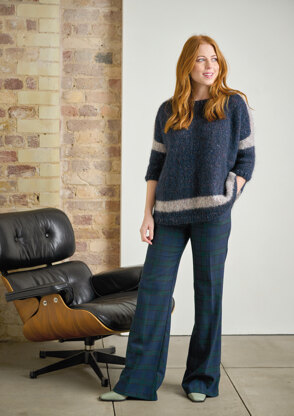 Orchid Jumper in Rowan Tweed Haze - ZB325-00006-DEP - Downloadable PDF