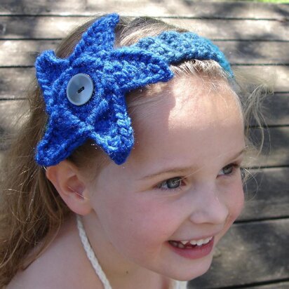 Mermaid Headband with Starfish or Anemone Flower