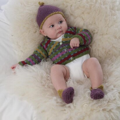 Baby Highland Dreams ,Cardigan, Hat and Bootees