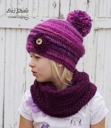 Crochet Hat and Neck Warmer