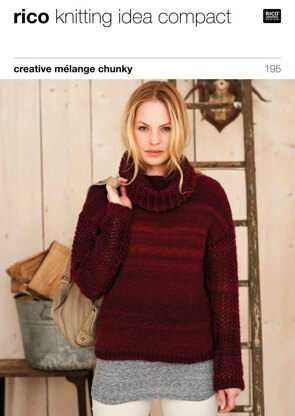Sweaters in Rico Creative Melange Chunky - 195