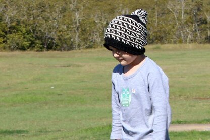 Black Ice Slouchy Hat