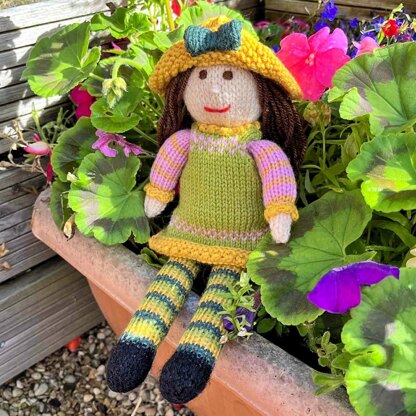 Tulip Rag Doll Knitting Pattern - Toy Knitting Pattern