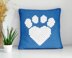 Blue Cat Paw Pillow Mini C2C 42x42