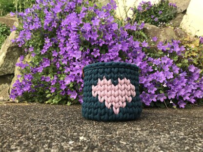 Heart Crochet Basket