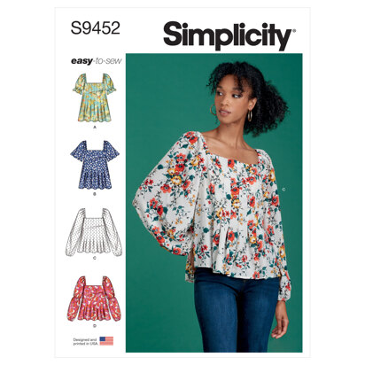 Simplicity Misses' Tops S9452 - Sewing Pattern