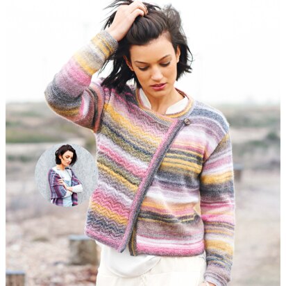 Jacket and Shawl in Rico Creative Melange DK - 644 - Downloadable PDF