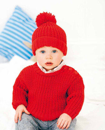 Sweater and Hat in Rico Baby Classic DK - 144
