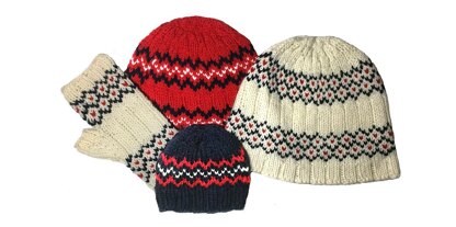 Mild Winter Hat and Mitts Set