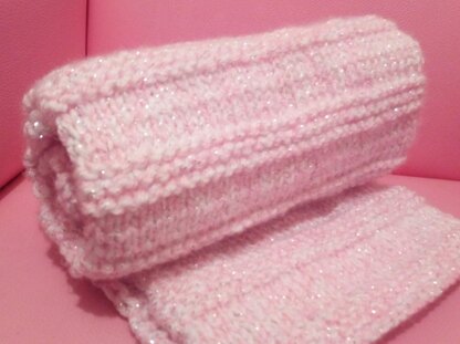 Princess Sparkle Stripes Baby Blanket - Easy