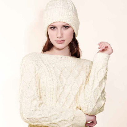 Sweater And Hat in Rico Essentials Merino DK - 182