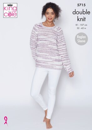 Sweater and Tunic Knitted in King Cole DK - 5715 - Downloadable PDF