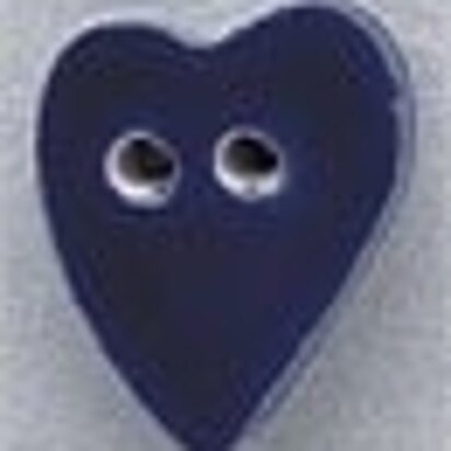 Mill Hill Button 86260 - Medium Folk Heart - Blue